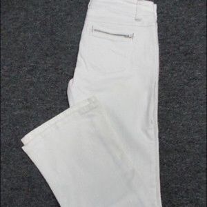 CAbi white bootleg jeans